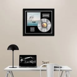 Rare-T Limited Edition Frames Kenny Chesney Song For The Saints Platinum LP Limited Signature Edition Studio Licensed Custom Frame
