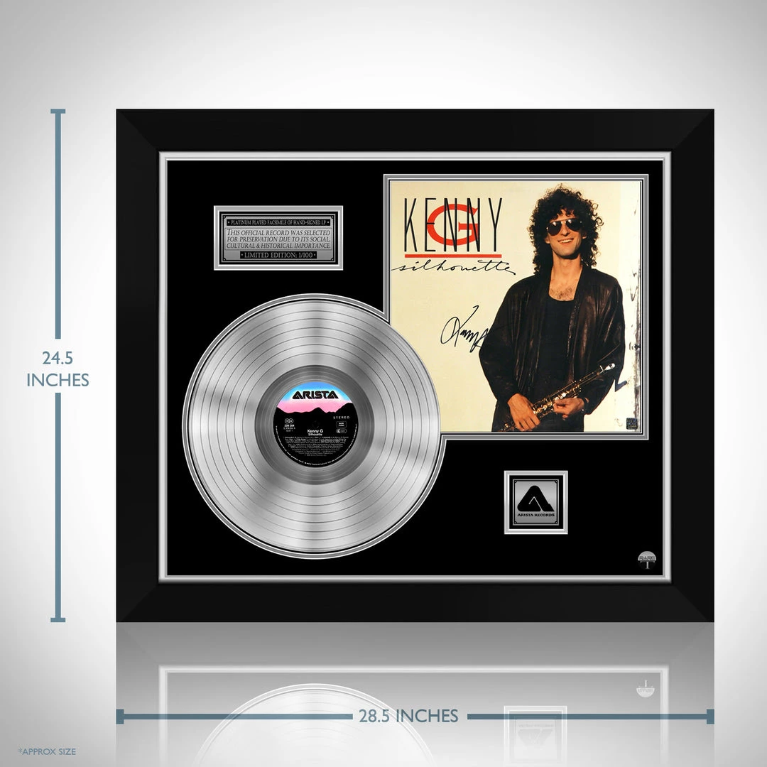 RARE-T Kenny G - Silhouette Platinum LP Limited Signature Edition Studio Licensed Custom Frame 3 RARE-T Kenny G - Silhouette Platinum LP Limited Signature Edition Studio Licensed Custom Frame