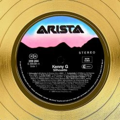 RARE-T Kenny G - Silhouette Gold LP Limited Signature Edition Studio Licensed Custom Frame