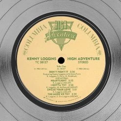 Rare-T Kenny Loggins - High Adventure Platinum LP Limited Signature Edition Studio Licensed Custom Frame
