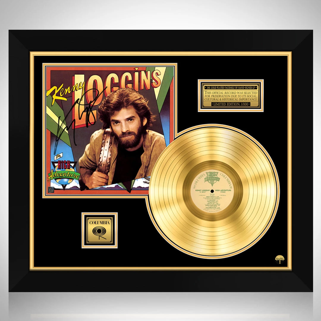 Rare-T Limited Edition Frames Kenny Loggins - High Adventure Gold LP Limited Signature Edition Studio Licensed Custom Frame 1 Rare-T Limited Edition Frames Kenny Loggins - High Adventure Gold LP Limited Signature Edition Studio Licensed Custom Frame