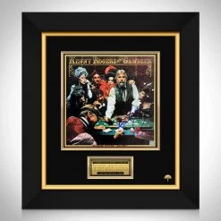 RARE-T Kenny Rogers The Gambler LP Cover Limited Signature Edition Studio Licensed Custom Frame