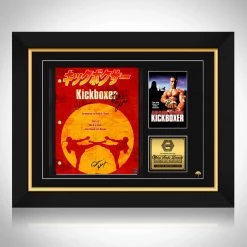 RARE-T Kickboxer Transcript Limited Signature Edition Studio Licensed Custom Frame Limited Edition Frames