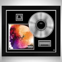 RARE-T Limited Edition Frames Kid Cudi - On The Moon: The End Of Day Platinum LP Limited Signature Edition Studio Licensed Custom Frame