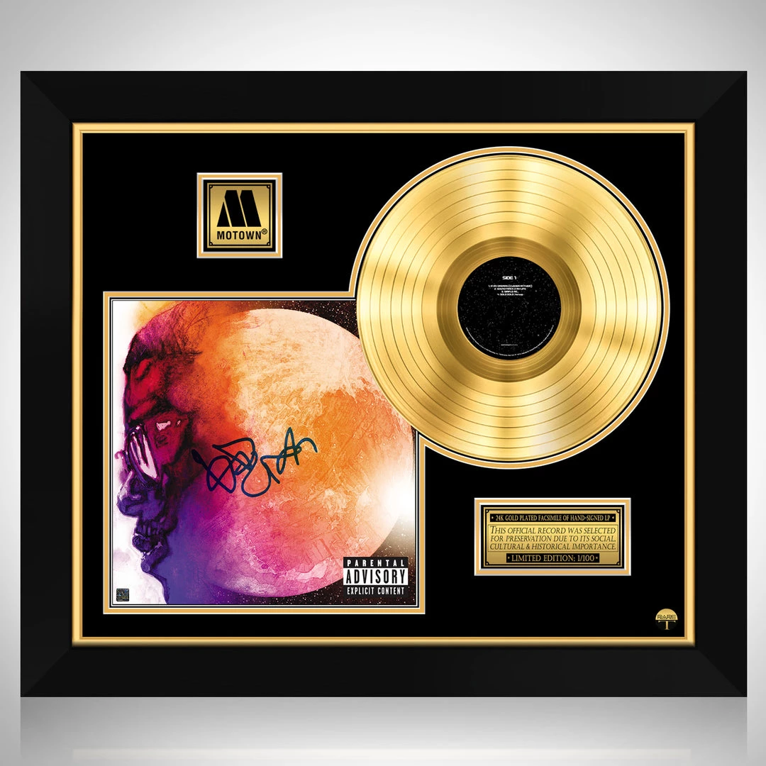 RARE-T Limited Edition Frames Kid Cudi - On The Moon: The End Of Day Gold LP Limited Signature Edition Studio Licensed Custom Frame 1 RARE-T Limited Edition Frames Kid Cudi - On The Moon: The End Of Day Gold LP Limited Signature Edition Studio Licensed Custom Frame