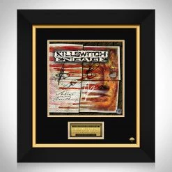 RARE-T Killswitch Engage - Alive Or Just Breathing LP Cover Limited Signature Edition Studio Licensed Custom Frame NEW