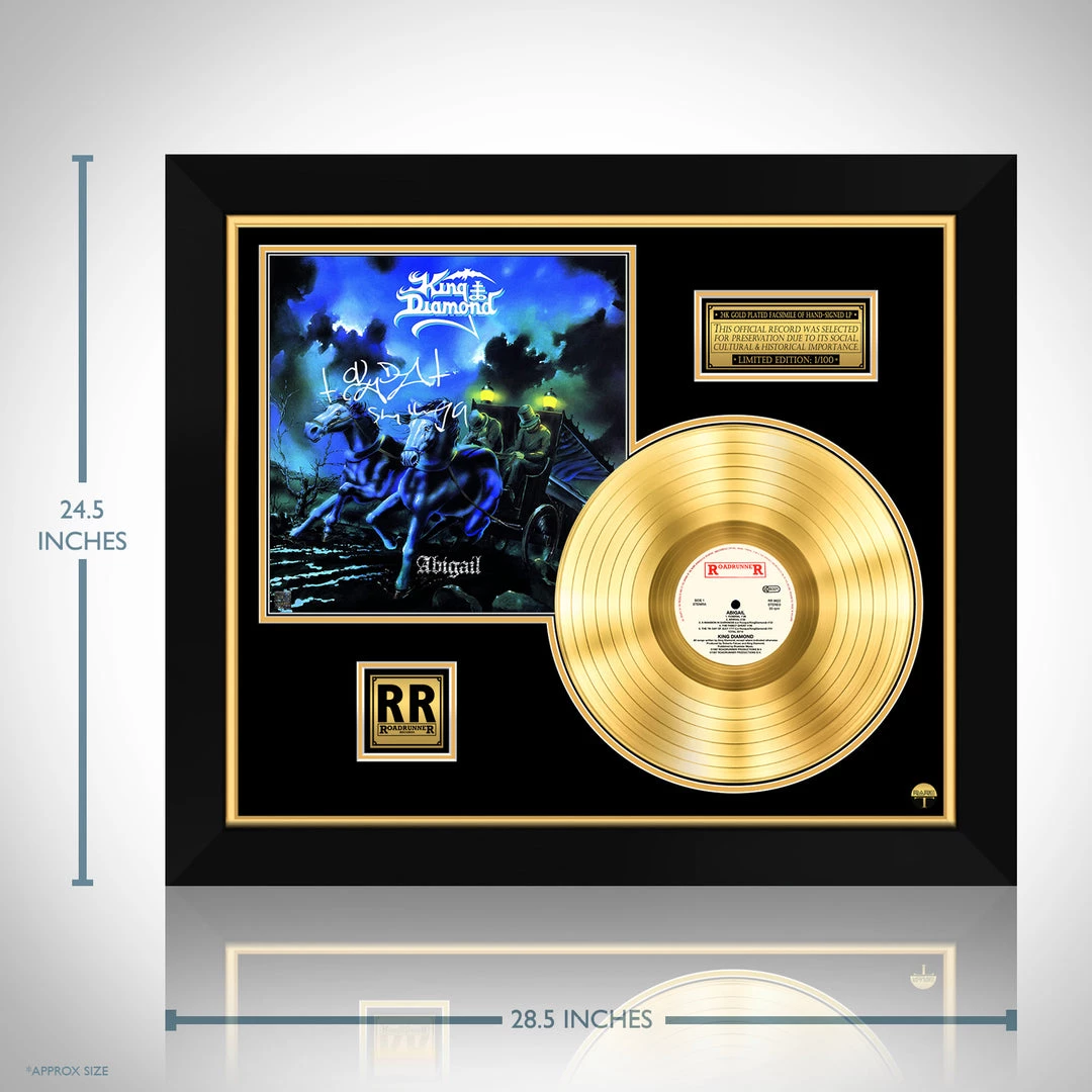 RARE-T Limited Edition Frames King Diamond - Abigail Gold LP Limited Signature Edition Studio Licensed Custom Frame 3 RARE-T Limited Edition Frames King Diamond - Abigail Gold LP Limited Signature Edition Studio Licensed Custom Frame