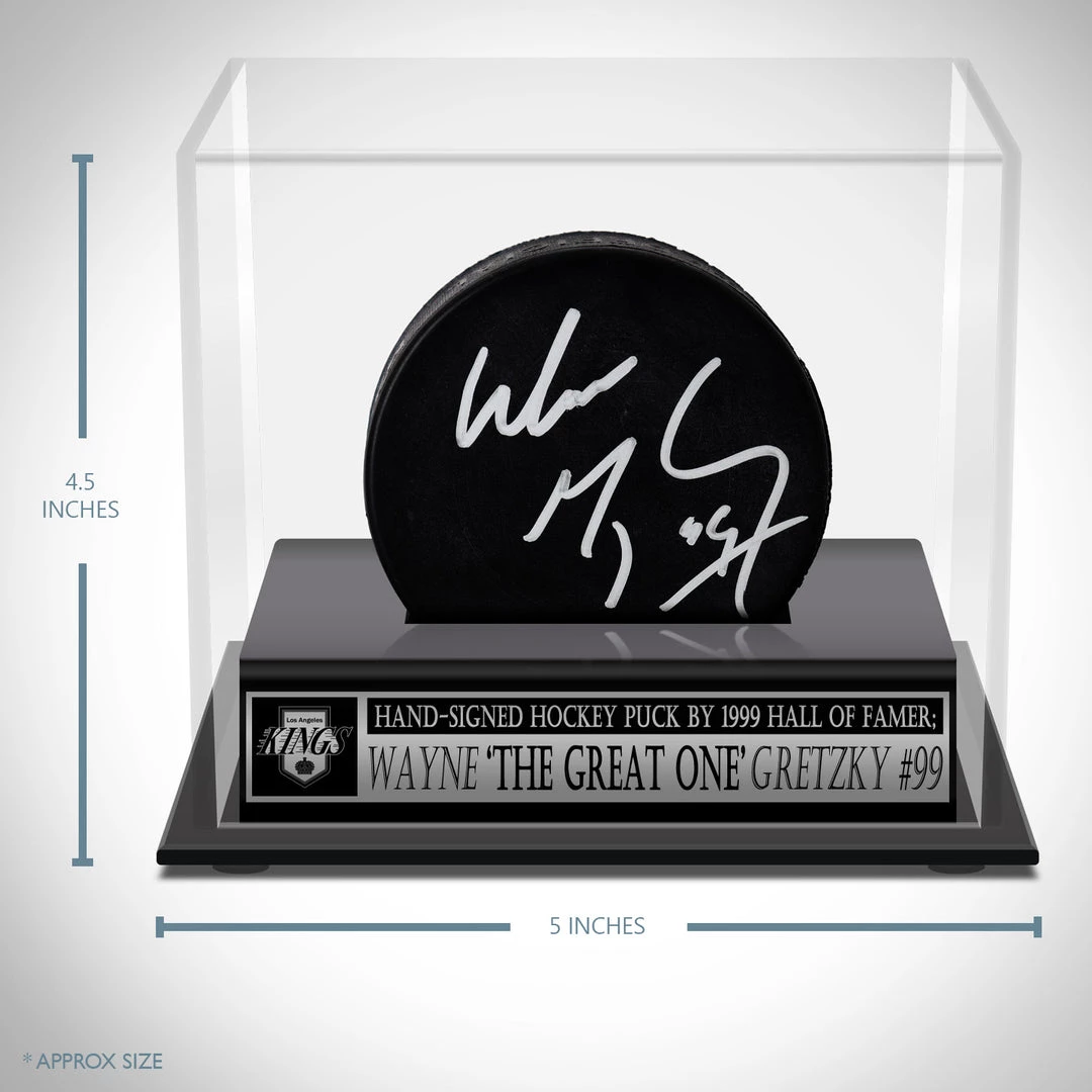 PPC Wayne Gretzky - Los Angeles Kings - JSA Certified Hand-Signed Hockey Puck By Wayne Gretzky Custom Museum Display 3 PPC Wayne Gretzky - Los Angeles Kings - JSA Certified Hand-Signed Hockey Puck By Wayne Gretzky Custom Museum Display