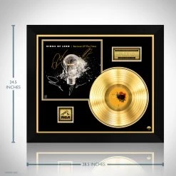 RARE-T Limited Edition Frames Kings Of Leon Because Of The Times Gold LP Limited Signature Edition Studio Licensed Custom Frame