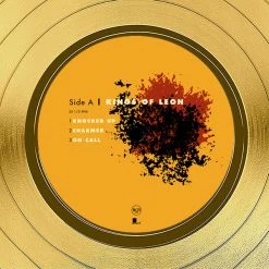 RARE-T Limited Edition Frames Kings Of Leon Because Of The Times Gold LP Limited Signature Edition Studio Licensed Custom Frame