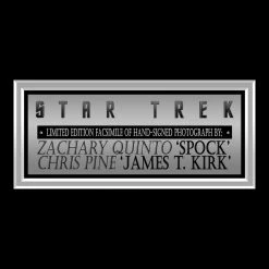 RARE-T Star Trek Into Darkness Spock & Kirk Limited Signature Edition Studio Licensed Photo Custom Frame 13 RARE-T Star Trek Into Darkness Spock & Kirk Limited Signature Edition Studio Licensed Photo Custom Frame