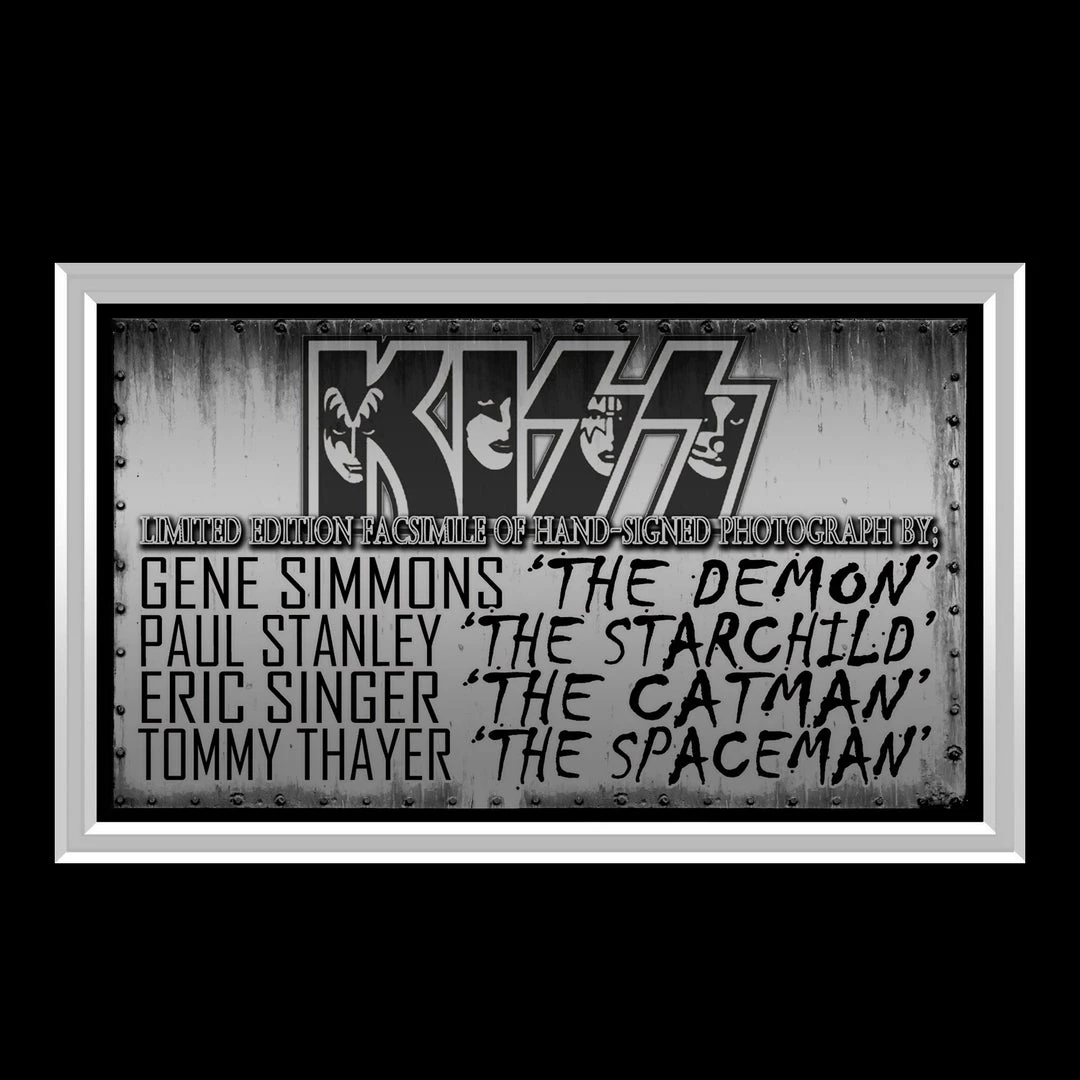 RARE-T Kiss Limited Signature Edition Studio Licensed Photo Custom Frame 4 RARE-T Kiss Limited Signature Edition Studio Licensed Photo Custom Frame