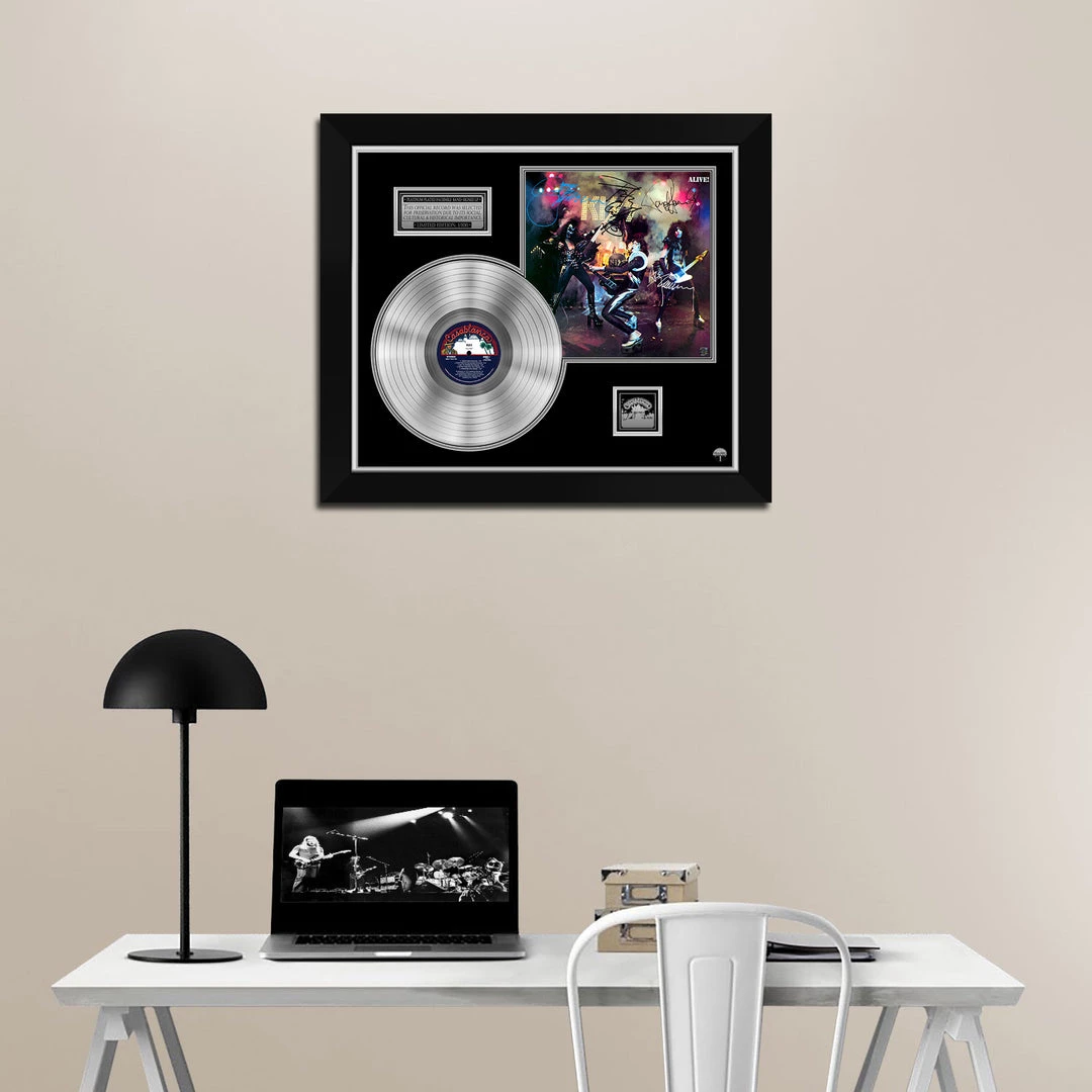 RARE-T Kiss Alive! Platinum LP Limited Signature Edition Studio Licensed Custom Frame 4 RARE-T Kiss Alive! Platinum LP Limited Signature Edition Studio Licensed Custom Frame