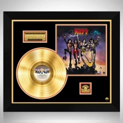 RARE-T Kiss Destroyer Gold LP Limited Signature Edition Studio Licensed Custom Frame Limited Edition Frames