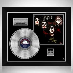 RARE-T Kiss (1974) - Self-titled Platinum LP Limited Signature Edition Studio Licensed Custom Frame