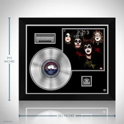 RARE-T Kiss (1974) - Self-titled Platinum LP Limited Signature Edition Studio Licensed Custom Frame