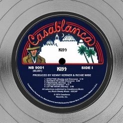 RARE-T Kiss (1974) - Self-titled Platinum LP Limited Signature Edition Studio Licensed Custom Frame