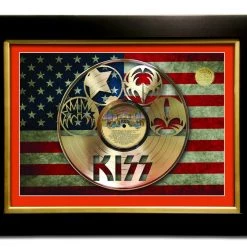 Hall Of Fame Collection Limited Edition Gold Lp 'Kiss - Destroyer' Custom Frame Limited Edition Frames