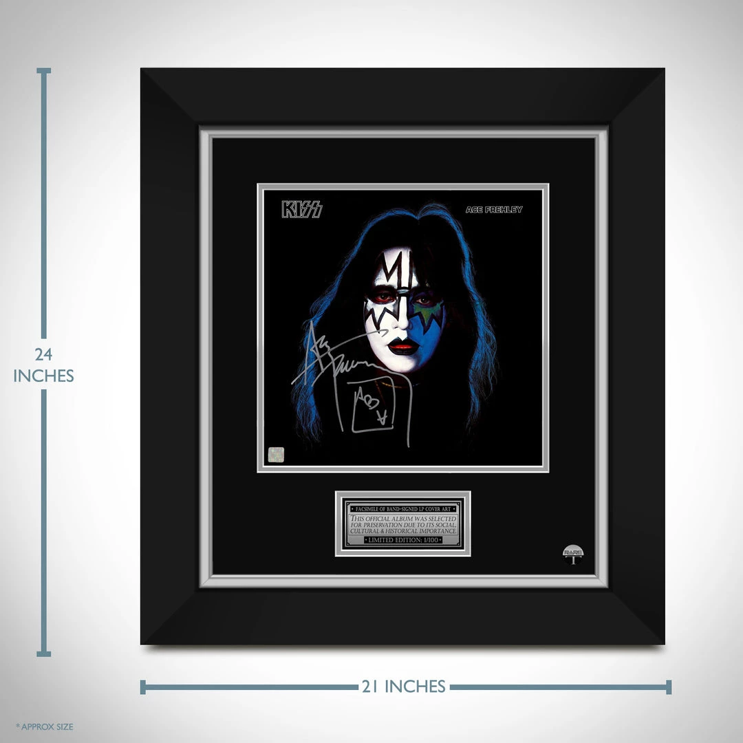 RARE-T Limited Edition Frames KISS - Ace Frehley Limited Signature Edition Studio Licensed LP Cover Custom Frame 5 RARE-T Limited Edition Frames KISS - Ace Frehley Limited Signature Edition Studio Licensed LP Cover Custom Frame