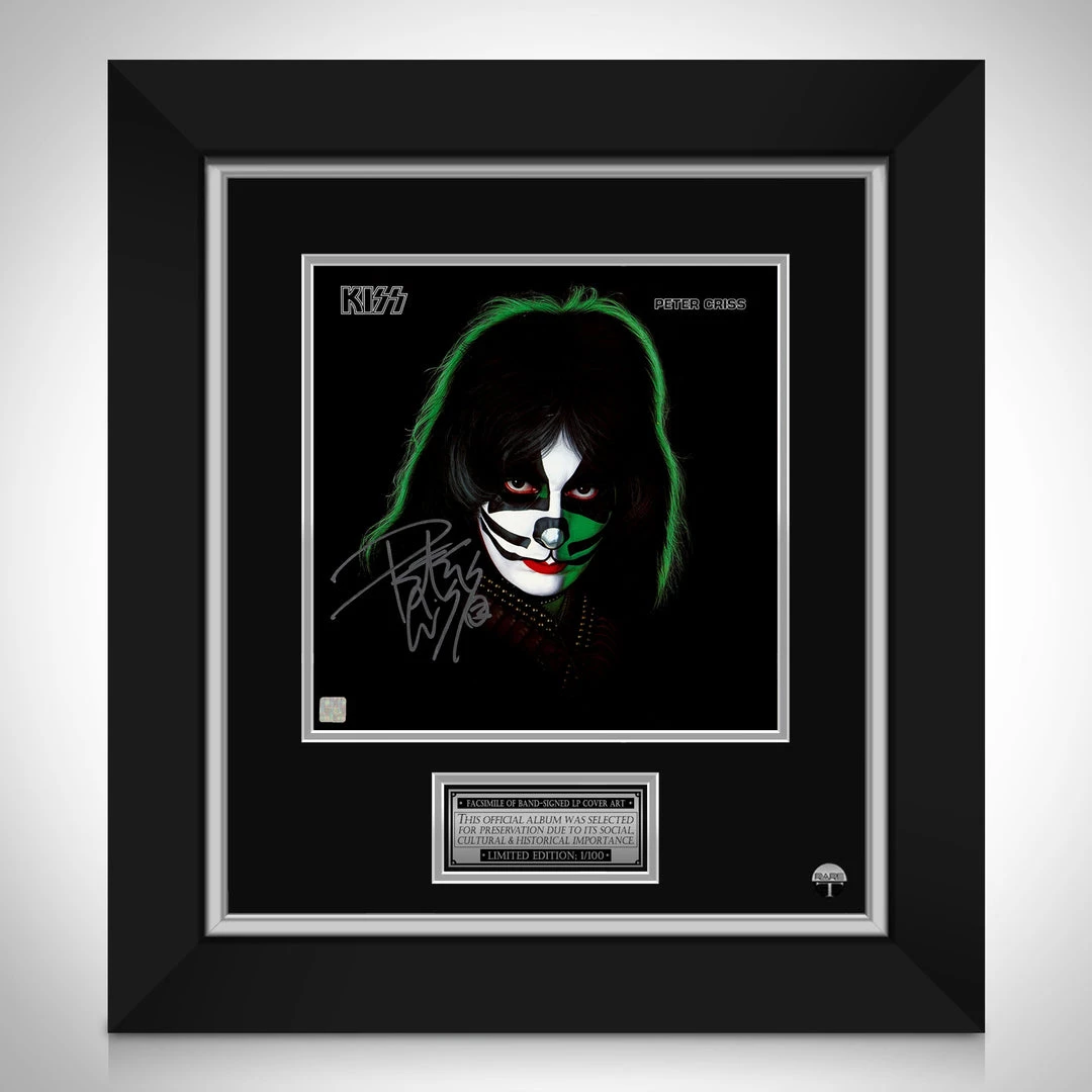 RARE-T KISS - Peter CrissLimited Signature Edition Studio Licensed LP Cover Custom Frame Limited Edition Frames 1 RARE-T KISS - Peter CrissLimited Signature Edition Studio Licensed LP Cover Custom Frame Limited Edition Frames