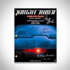RARE-T Knight Rider 1982 Script Limited Signature Edition Studio Licensed Custom Frame Limited Edition Frames