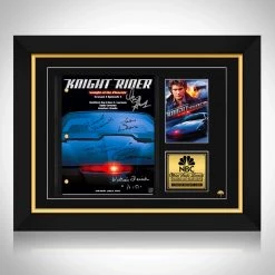 RARE-T Knight Rider 1982 Script Limited Signature Edition Studio Licensed Custom Frame Limited Edition Frames