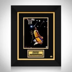 RARE-T Kobe Bryant #8 Los Angeles Lakers Slam Dunk Photo Limited Signature Edition Licensed Custom Frame