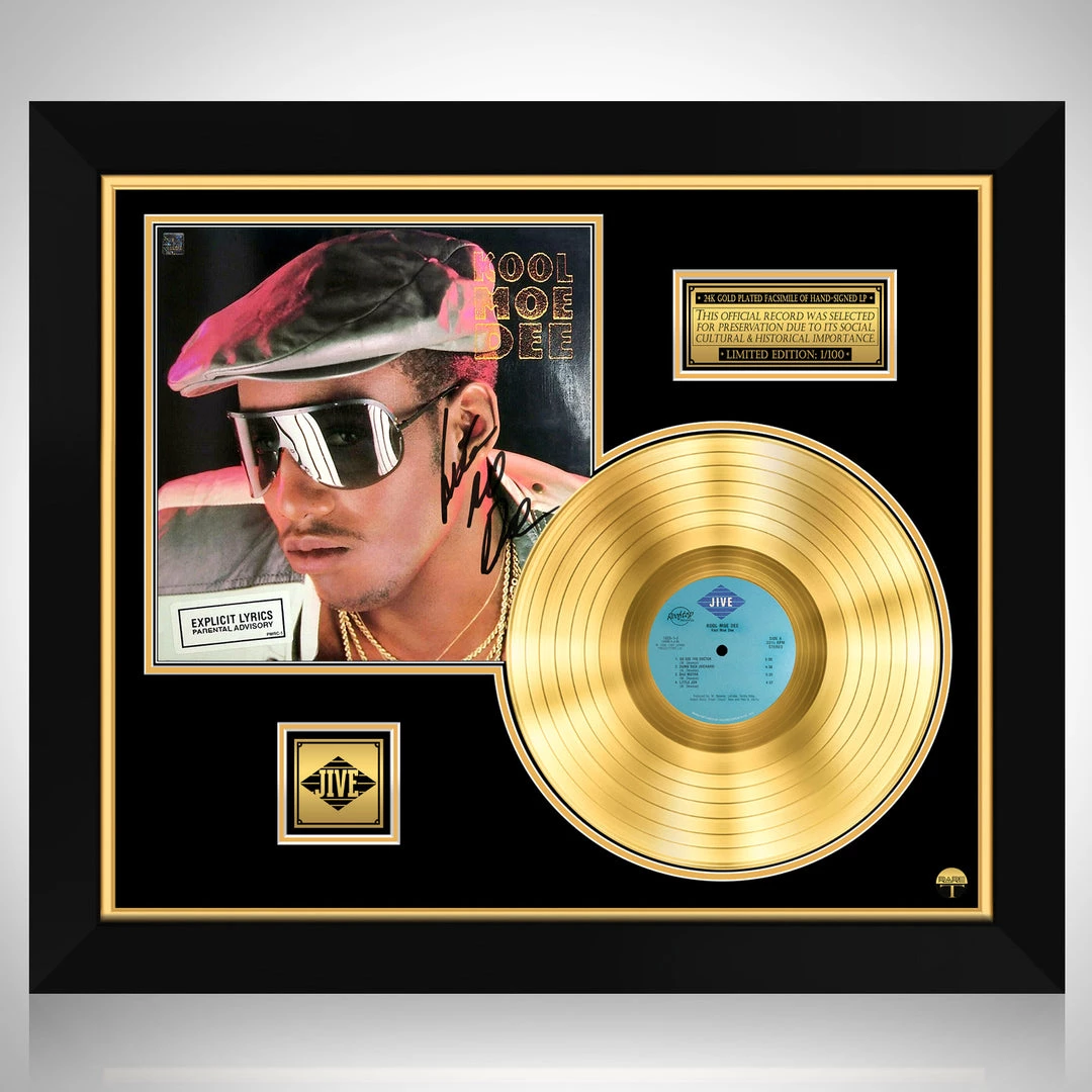 RARE-T Kool Moe Dee - Self Titled Gold LP Limited Signature Edition Studio Licensed Custom Frame Limited Edition Frames 1 RARE-T Kool Moe Dee - Self Titled Gold LP Limited Signature Edition Studio Licensed Custom Frame Limited Edition Frames