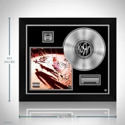 RARE-T Korn Self Titled Platinum LP Limited Signature Edition Studio Licensed Custom Frame Limited Edition Frames