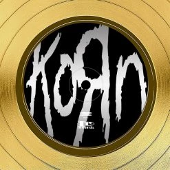 RARE-T Korn Self Titled Gold LP Limited Signature Edition Studio Licensed Custom Frame Limited Edition Frames