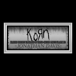 RARE-T Korn - Jonathan Davis Photo Limited Signature Edition Studio Licensed Custom Frame Limited Edition Frames