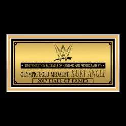 RARE-T WWE - Kurt Angle Photo Limited Signature Edition Licensed Custom Frame
