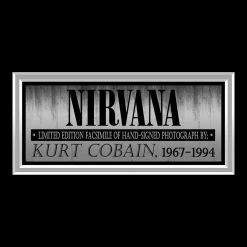 RARE-T Nirvana Kurt Cobain Memorial Photo Limited Signature Edition Studio Licensed Custom Frame