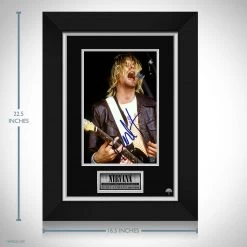 RARE-T Nirvana Kurt Cobain Memorial Photo Limited Signature Edition Studio Licensed Custom Frame