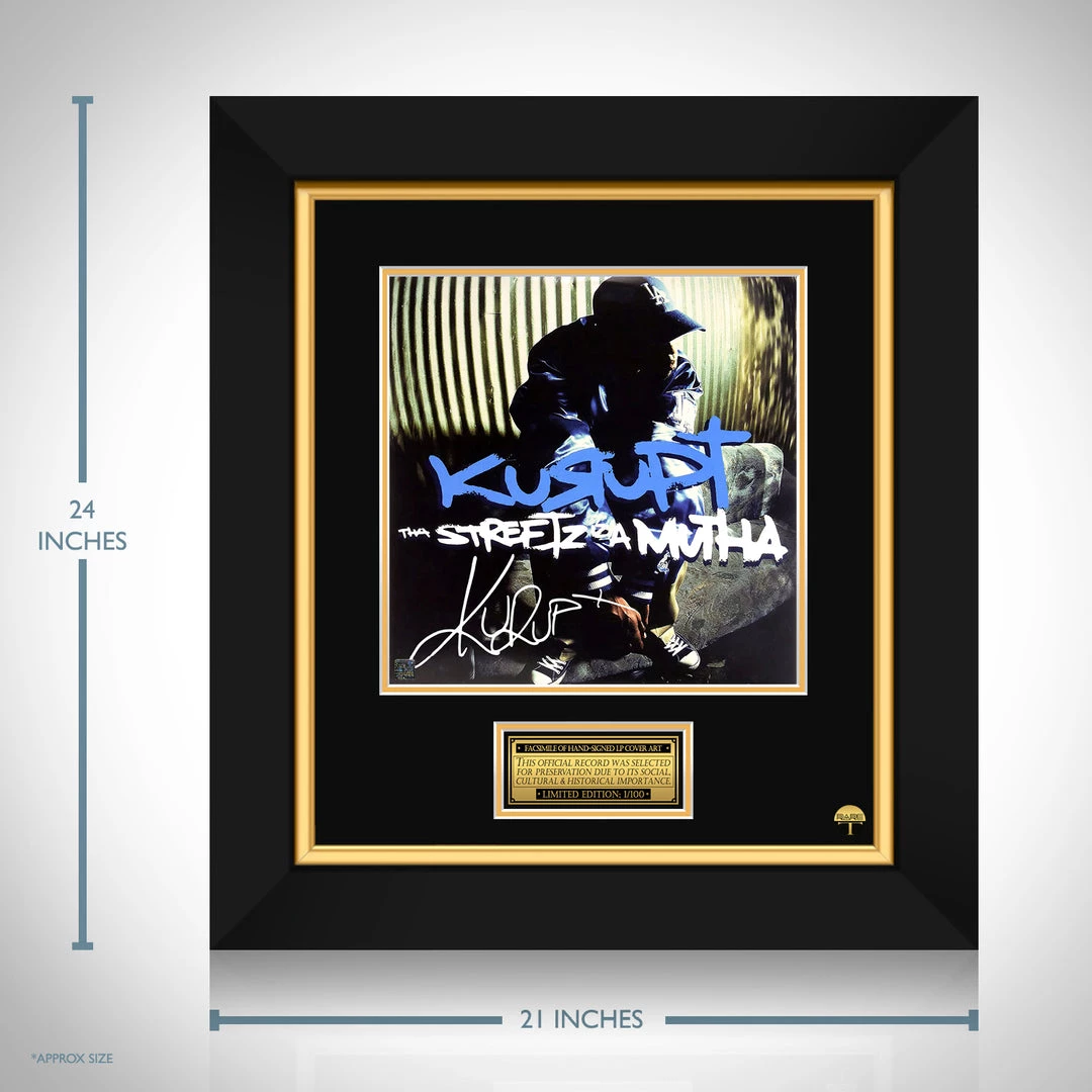RARE-T Limited Edition Frames Kurupt - Tha Streetz Iz A Mutha LP Cover Limited Signature Edition Studio Licensed Custom Frame 3 RARE-T Limited Edition Frames Kurupt - Tha Streetz Iz A Mutha LP Cover Limited Signature Edition Studio Licensed Custom Frame