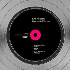 RARE-T Limited Edition Frames Kylie Minogue - Impossible Princess Platinum LP Limited Signature Edition Studio Licensed Custom Frame