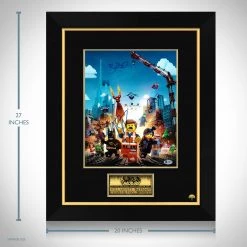 PPC The Lego Movie - Beckett Certified Hand-Signed Mini Poster By Will Arnett & Charlie Day Custom Frame Signed Memorabilia