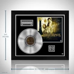 RARE-T The Lord Of The Rings - The Two Towers Platinum LP Limited Signature Edition Studio Licensed Custom Frame NEW