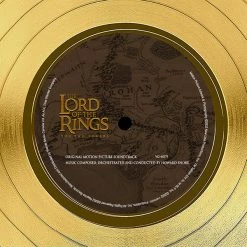 RARE-T The Lord Of The Rings - The Two Towers Gold LP Limited Signature Edition Studio Licensed Custom Frame NEW