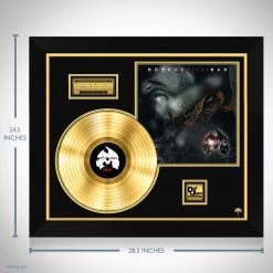 RARE-T Method Man 'Tical' Limited Collectors' Edition Studio Licensed Gold LP Custom Frame Limited Edition Frames