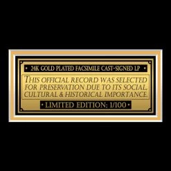 RARE-T Guardians Of The Galaxy Movie Soundtrack Gold LP Limited Signature Edition Licensed Custom Frame