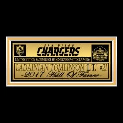 RARE-T San Diego Chargers - LaDainian Tomlinson Photo Limited Signature Edition Studio Licensed Custom Frame NEW 12 RARE-T San Diego Chargers - LaDainian Tomlinson Photo Limited Signature Edition Studio Licensed Custom Frame NEW