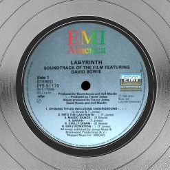 RARE-T Labyrinth Soundtrack Platinum LP Limited Signature Edition Studio Licensed Custom Frame Limited Edition Frames