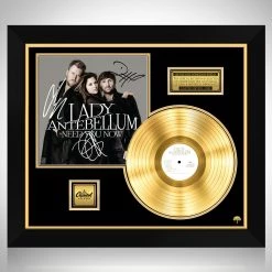 RARE-T Lady Antebellum - Need You Now Gold LP Limited Signature Edition Studio Licensed Custom Frame