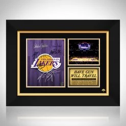 RARE-T Los Angeles Lakers Franchise Photo Limited Signature Edition Licensed Custom Frame Sports Memorabilia