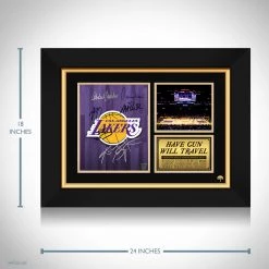 RARE-T Los Angeles Lakers Franchise Photo Limited Signature Edition Licensed Custom Frame Sports Memorabilia