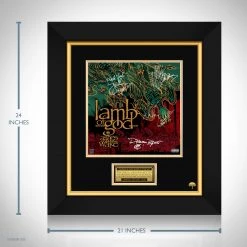 RARE-T Lamb Of God - Ashes Of The Wake LP Cover Limited Signature Edition Studio Licensed Custom Frame