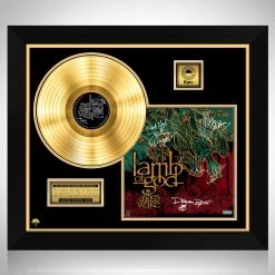 RARE-T Lamb Of God - Ashes Of The Wake Gold LP Limited Signature Edition Studio Licensed Custom Frame Limited Edition Frames