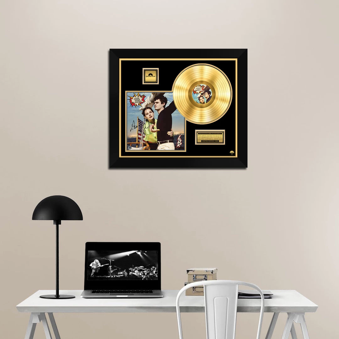 RARE-T Lana Del Rey - Norman Fucking Rockwell! Gold LP Limited Signature Edition Studio Licensed Custom Frame 2 RARE-T Lana Del Rey - Norman Fucking Rockwell! Gold LP Limited Signature Edition Studio Licensed Custom Frame