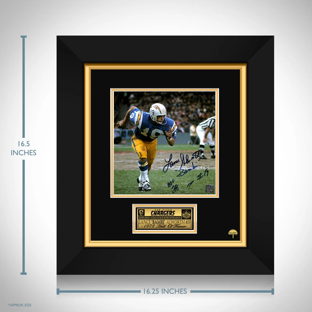 RARE-T San Diego Chargers - Lance Alworth Photo Limited Signature Edition Studio Licensed Custom Frame 3 RARE-T San Diego Chargers - Lance Alworth Photo Limited Signature Edition Studio Licensed Custom Frame